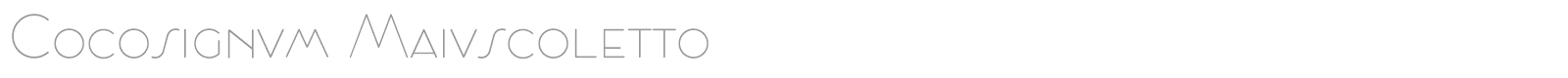 Cocosignum Maiuscoletto font preview